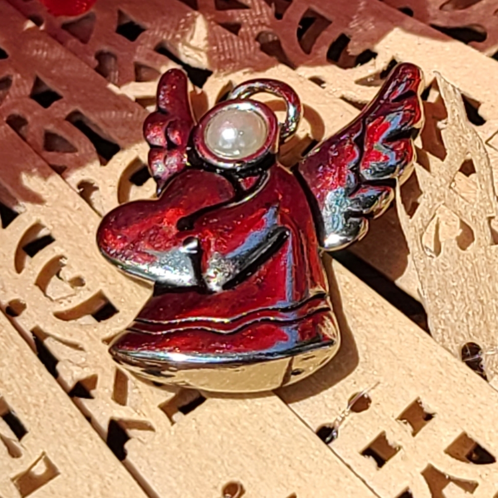 Silver angel Charm